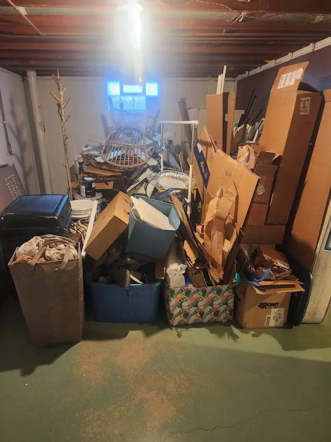 Roll-off dumpster container at job site for Concrete Dumpster Rental in Jonesboro